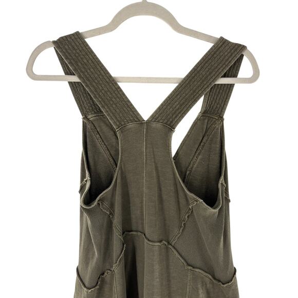 Anthropologie Daily Practice Green The Palmra Cotton Wide Leg Jumpsuit - Picture 9 of 12